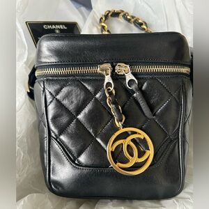 Vintage Chanel Bag Purse Vanity Shoulder